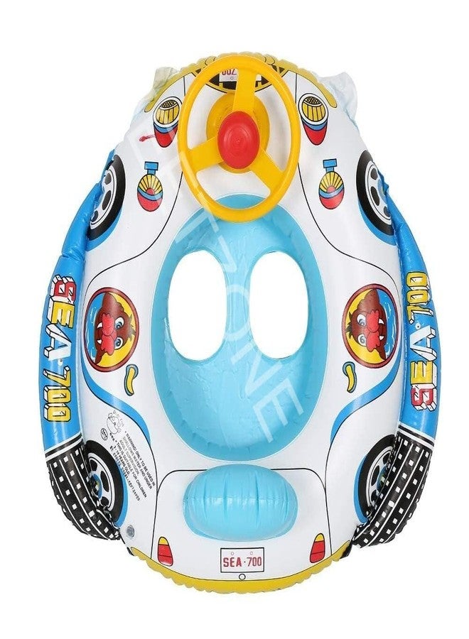 Meetzone عوامة سباحة للأطفال من ميتزون، عوامة سباحة آمنة للأطفال قابلة للنفخ ومضادة للانقلاب، ملحقات سباحة للأطفال، عوامة حمام سباحة، حلقة سباحة، عوامة للأطفال (قطعة واحدة/متعددة الألوان) - Image 2